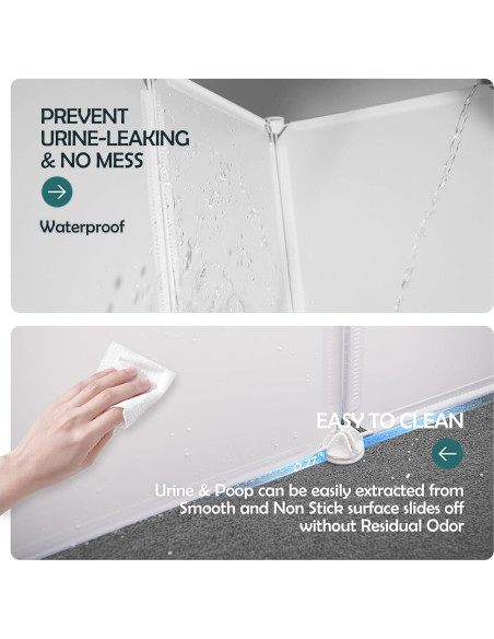 Caja de Arena para Gatos MEEXPAWS con Protector Splash M