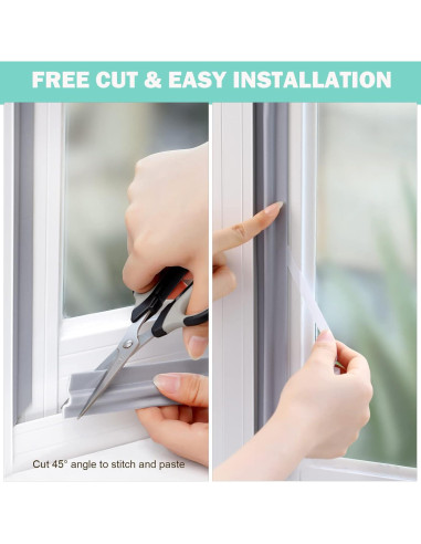 Burlete Autoadhesivo MOPMS 2M para Puertas y Ventanas - Gris