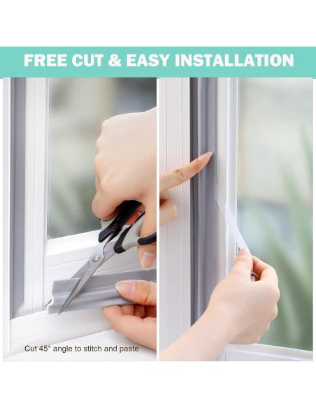 Burlete Autoadhesivo MOPMS 2M para Puertas y Ventanas - Gris