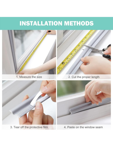 Burlete Autoadhesivo MOPMS 2M para Puertas y Ventanas - Gris