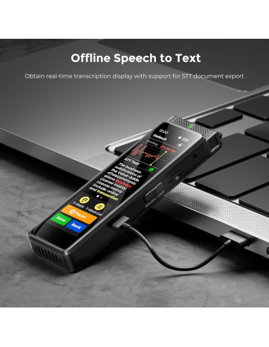 Grabadora de Voz Digital Innioasis R1 136GB Pantalla Táctil