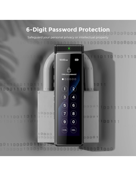 Grabadora de Voz Digital Innioasis R1 136GB Pantalla Táctil