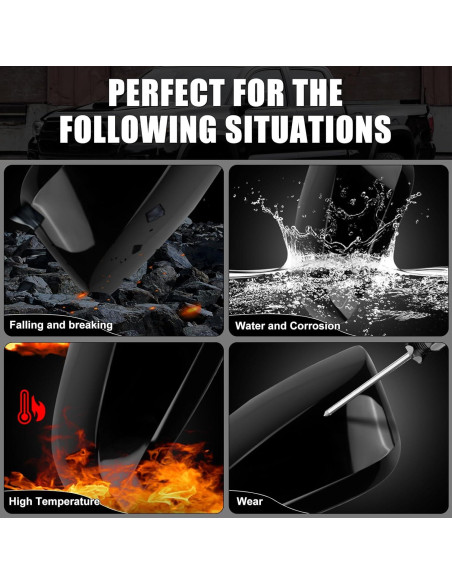 Cubierta de Espejo Sportuli Negra Brillante para Toyota RAV4 2019-2025