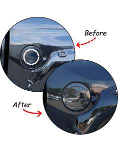 Cubierta de Tanque de Combustible Toyota Tundra 2007-2021 ABS Carbono 2