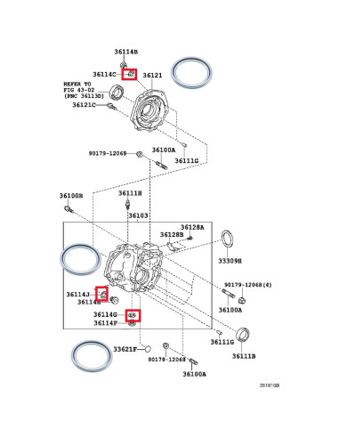 Kit de Juntas Rexka 12 Piezas para Toyota Lexus Transferencia