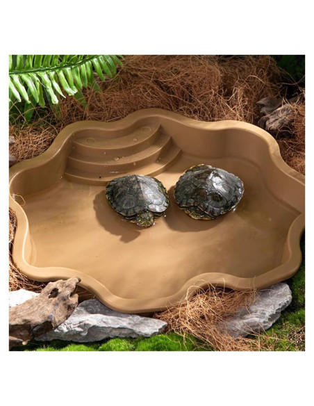 Piscina para Tortugas HIERYAN 30 cm Amarillo Terracota