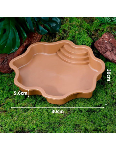 Piscina para Tortugas HIERYAN 30 cm Amarillo Terracota