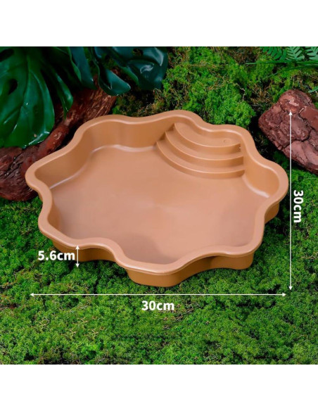 Piscina para Tortugas HIERYAN 30 cm Amarillo Terracota