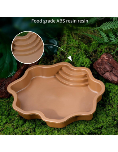 Piscina para Tortugas HIERYAN 30 cm Amarillo Terracota
