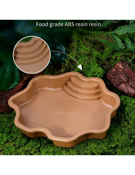 Piscina para Tortugas HIERYAN 30 cm Amarillo Terracota