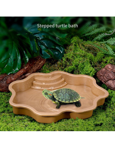 Piscina para Tortugas HIERYAN 30 cm Amarillo Terracota