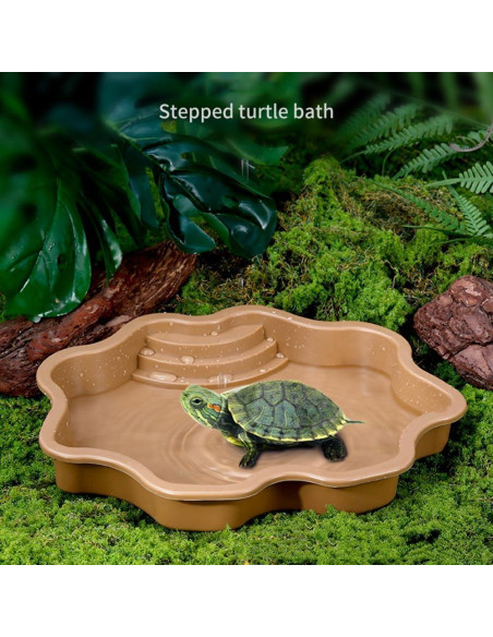 Piscina para Tortugas HIERYAN 30 cm Amarillo Terracota