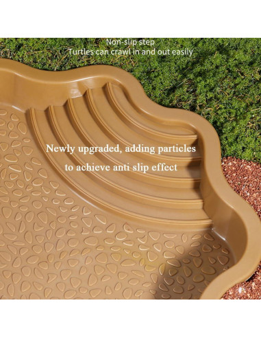 Piscina para Tortugas HIERYAN 30 cm Amarillo Terracota