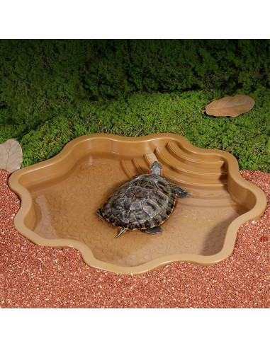 Piscina para Tortugas HIERYAN 30 cm Amarillo Terracota