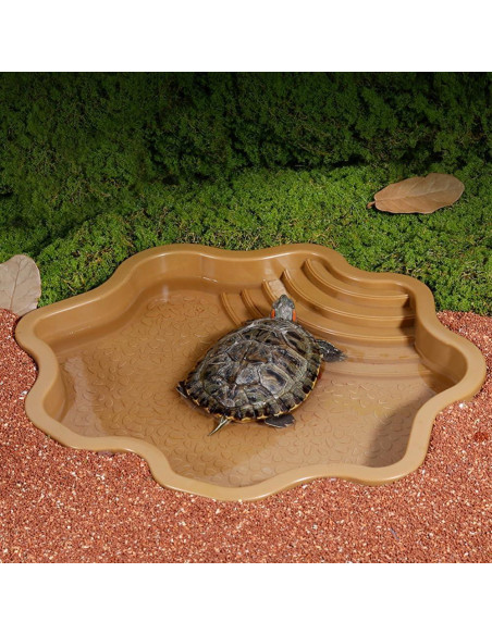 Piscina para Tortugas HIERYAN 30 cm Amarillo Terracota