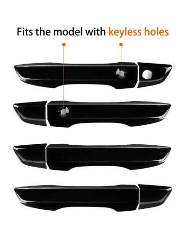 Cubiertas de Manija de Puerta Thenice para Honda Civic 10 Gen - Negro