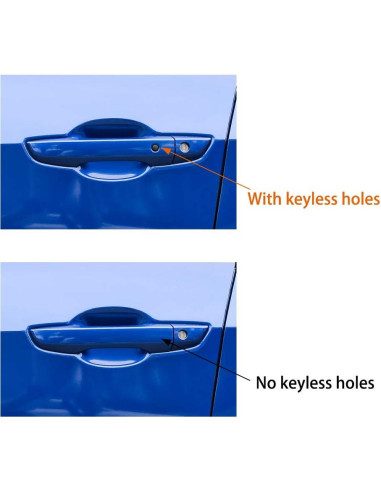 Cubiertas de Manija de Puerta Thenice para Honda Civic 10 Gen - Negro