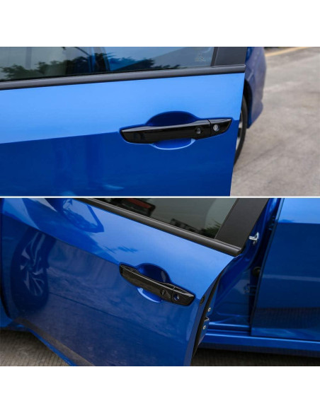 Cubiertas de Manija de Puerta Thenice para Honda Civic 10 Gen - Negro