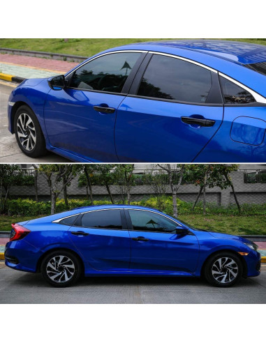 Cubiertas de Manija de Puerta Thenice para Honda Civic 10 Gen - Negro