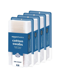 Hisopos de Algodón Amazon Basics 2000 Unidades Doble Punta