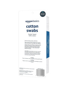 Hisopos de Algodón Amazon Basics 2000 Unidades Doble Punta 2