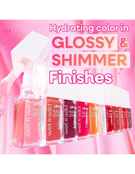 Aceite Labial Hidratante Wet n Wild - Rosa Cedro, 3.1g