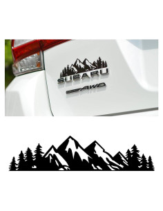 Calcomanía de Árbol de Montaña de Nieve Osilly - 2 Piezas