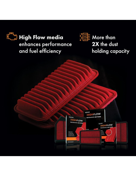 Filtro de Aire HIGHFLOW PA6122X Pre-Oilado para Toyota/Lexus