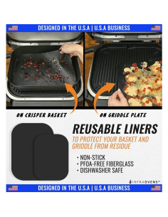 Forros Reutilizables para Parrilla Ninja Woodfire OG701 OG751 2