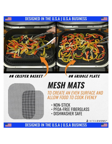 Forros Reutilizables para Parrilla Ninja Woodfire OG701 OG751