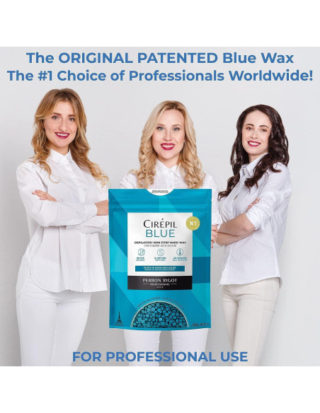 Cera Azul Cirepil 400g Perlas Sin Fragancia para Piel Sensible