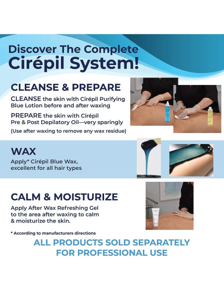 Cera Azul Cirepil 400g Perlas Sin Fragancia para Piel Sensible