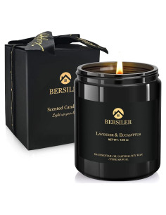 Vela Aromática de Soja Bersiler Eucalipto y Lavanda 200g