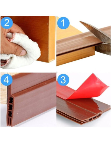 2 Piezas Tapones de Draft de Silicona KZE 99 cm Aislantes