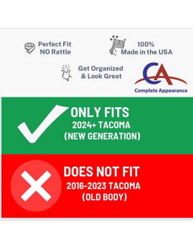 Organizador de Consola Central Complete Appearance Toyota Tacoma 2024+