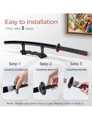 Katana Demonio Hoja Fría 41 cm - Réplica Anime Cosplay