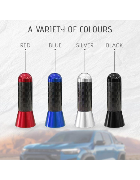 Antena Corta para Coche HAOBO Fibra de Carbono Universal