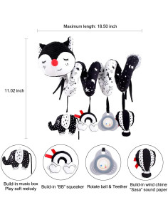Juguete de Actividad Espiral para Silla de Auto XYao - Bebés 0-6 Meses 2
