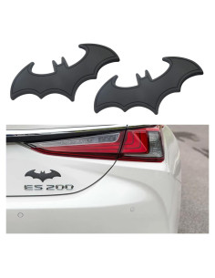 Sticker Emblema 3D Murciélago Pincuttee Negro para Coche