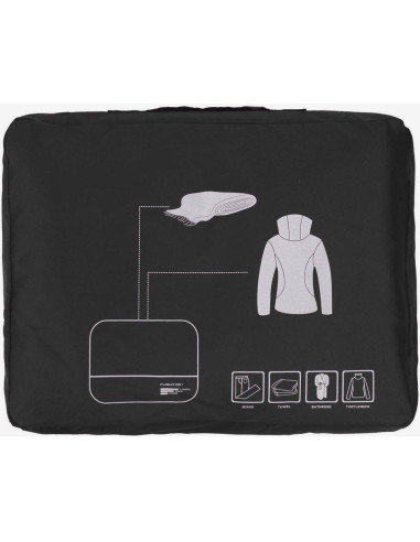 Juego de Cubos de Empaque Vallilan 6 Piezas Negro 24"