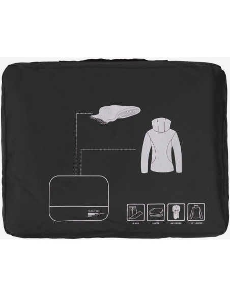 Juego de Cubos de Empaque Vallilan 6 Piezas Negro 24"