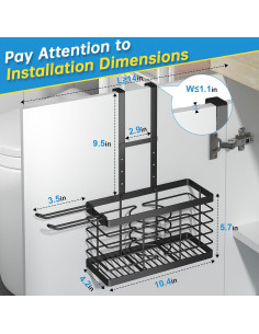 Organizador de Herramientas para el Cabello Sevenblue 3 en 1 Negro 2