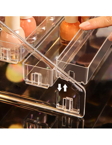 Organizador de Esmaltes de Uñas YIEZI 48 Botellas 4 Capas Acrílico