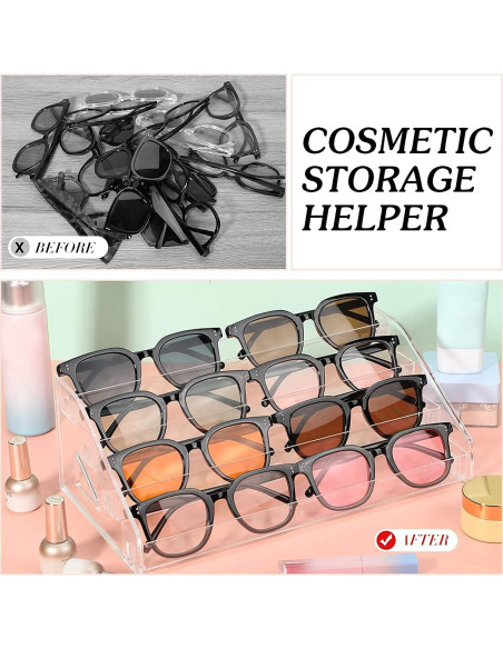 Organizador de Esmaltes de Uñas YIEZI 48 Botellas 4 Capas Acrílico