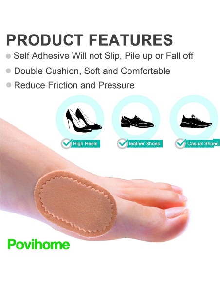 Almohadillas para Juanetes Povihome 30 Unidades Adhesivas