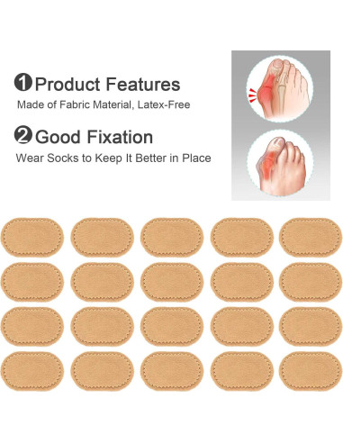 Almohadillas para Juanetes Povihome 30 Unidades Adhesivas