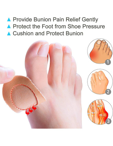 Almohadillas para Juanetes Povihome 30 Unidades Adhesivas