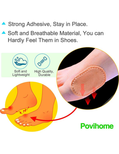 Almohadillas para Juanetes Povihome 30 Unidades Adhesivas