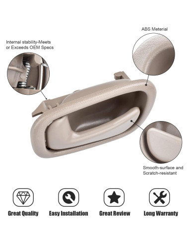 Mangos de Puerta Interior FAERSI para Toyota Corolla 1998-2002 Beige