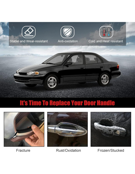 Mangos de Puerta Interior FAERSI para Toyota Corolla 1998-2002 Beige